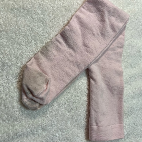 NWT blue/white gingham socks + 2 pairs EUC socks and 1 pair pink tights - Picture 6 of 7